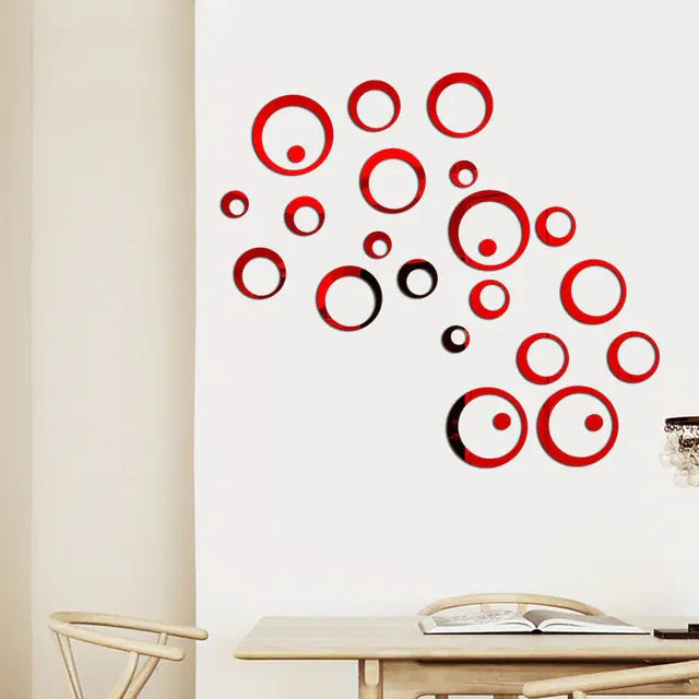 Stunning 3D Mirror Wall Sticker