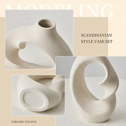 Nordic Serenity Ceramic Vases