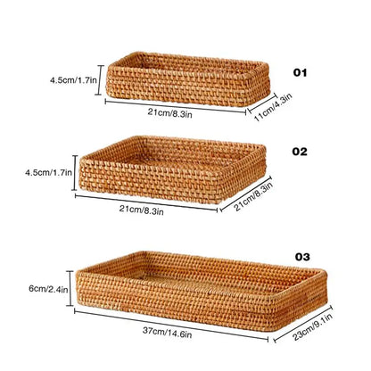 Wicker Woven Storage Fruit Basket