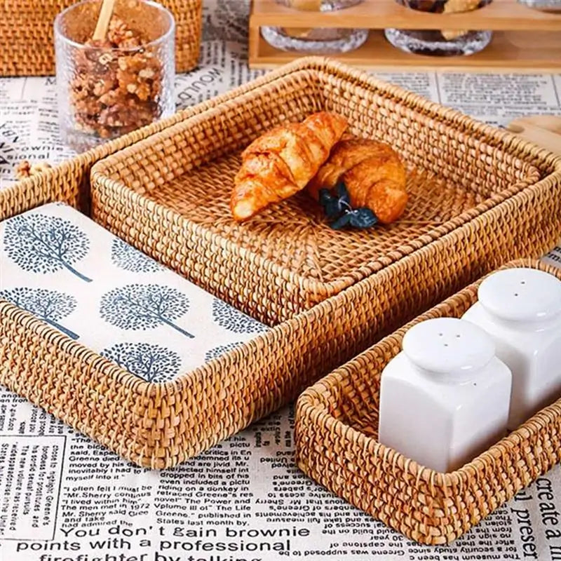 Wicker Woven Storage Fruit Basket