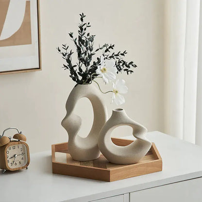 Nordic Serenity Ceramic Vases