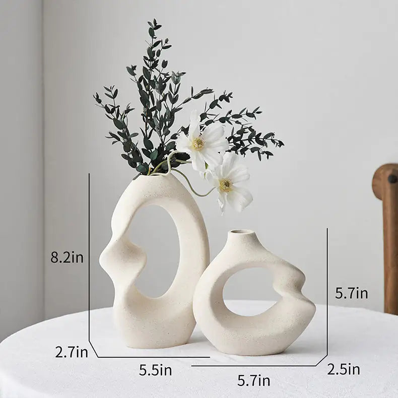 Nordic Serenity Ceramic Vases